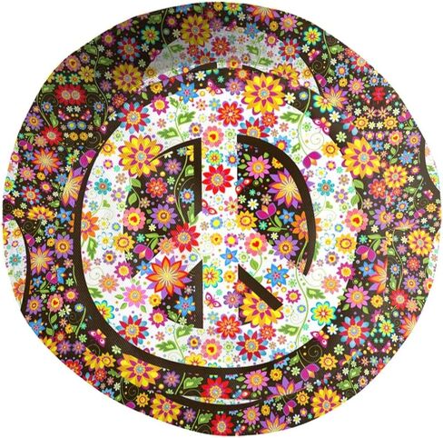 Hippie Flower 60s 70s Vintage Peace Bucket Hat Sun Beach Packable Fisherman Cap for Women Men Summer Outdoor Hiking in Saudi Arabia