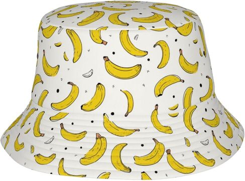 Punk Banana in Navy Bucket Hat for Women Men Fisherman Hat Packable Sun Cap Travel Outdoor Beach Caps in Saudi Arabia