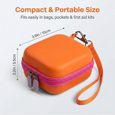 Compact Hard-Shell Naloxone Carry Case, Empty Naloxone Carry Case Kit, Fit 2 Pack Nasal Sprays, Travel Outdoor Activities Friendly in Saudi Arabia