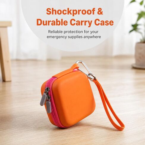 Compact Hard-Shell Naloxone Carry Case, Empty Naloxone Carry Case Kit, Fit 2 Pack Nasal Sprays, Travel Outdoor Activities Friendly in Saudi Arabia