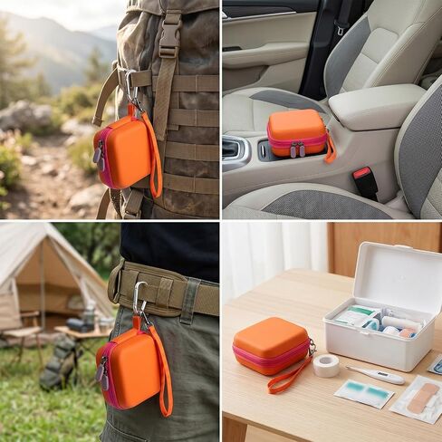 Compact Hard-Shell Naloxone Carry Case, Empty Naloxone Carry Case Kit, Fit 2 Pack Nasal Sprays, Travel Outdoor Activities Friendly in Saudi Arabia
