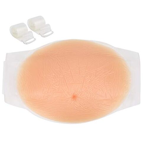 Fake Baby Bump Maternity Clothes Fake Pregnancy Belly Silicone Artificial Pregnant Tummy Photography Props with Straps2 4 Months Fake Pregnant Bump Maternity (2-4 Months) in Saudi Arabia