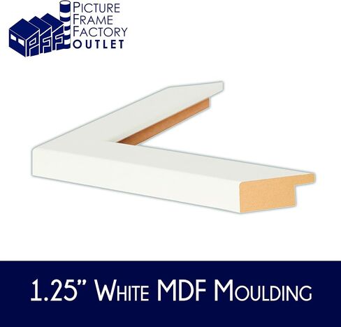 PictureFrameFactoryOutlet (1) -20x29-1.25" Flat White Profile - Puzzle Frame - Hanging Hardware and Plexiglass Included in Saudi Arabia