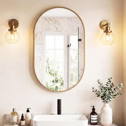DUMOS 30-Inch Round Wall Mirror, Bathroom Wall Circle Mirror with Metal Frame, Bathroom Decor for Entryway, Living Room, Vanity, Anti-Rust, Tempered Glass, Hanging or Leaning, Black in Saudi Arabia