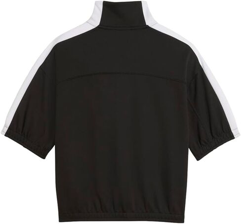 PUMA Womens T7 Short Sleeve Athletic Outerwear Casual - Black in Saudi Arabia
