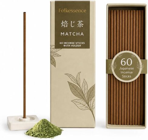 Folkulture Incense Sticks with Holder (120 Sticks) | Coconut Summer Vibes Incense for Meditation, Aromatherapy & Stress Relief| Long Burning, Charcoal-Free, Non-Toxic Incense for Summer Teacher Gifts in Kuwait