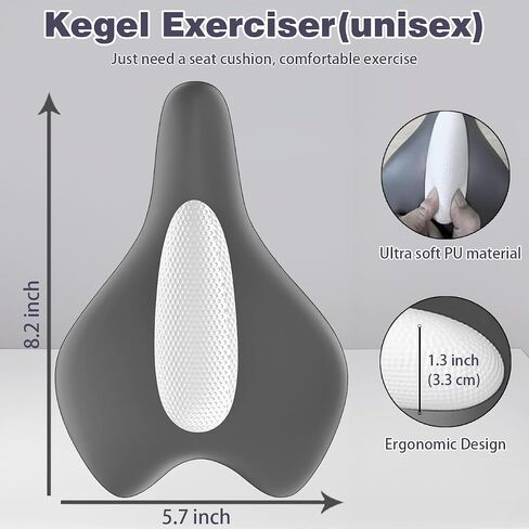 Kegel Exercise Device for Men, Sit-On-Top Kegel Exerciser,Used for Bladder Support Tightening and strengthening Muscle Control Training, Strengthening Endurance of gluteal Muscles（Grey） in Saudi Arabia
