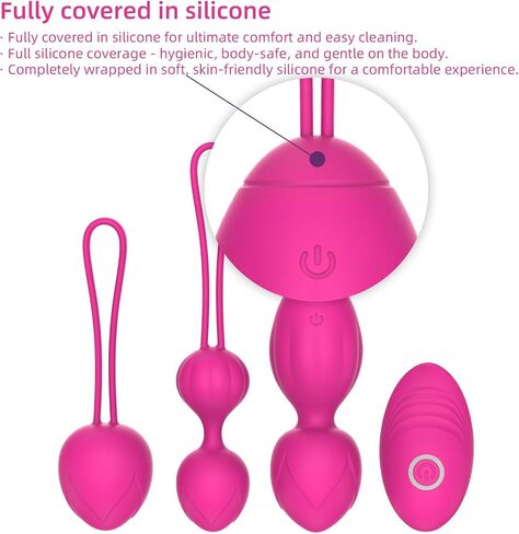 Pelvic Floor Trainer for Women, 3 Silicone Kegel Balls, Progressive Weights for Strengthening, Beginner to Advanced, Home Exercise & Daily Training in Saudi Arabia