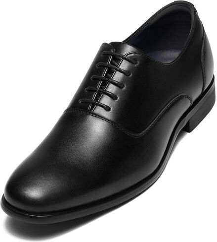 HEEZ Men's Oxford Dress Shoes, Plain Toe Formal Shoes for Men Non Slip, Comfortable Lace Up Oxfords for Business Wedding Office Prom Graduation in Kuwait