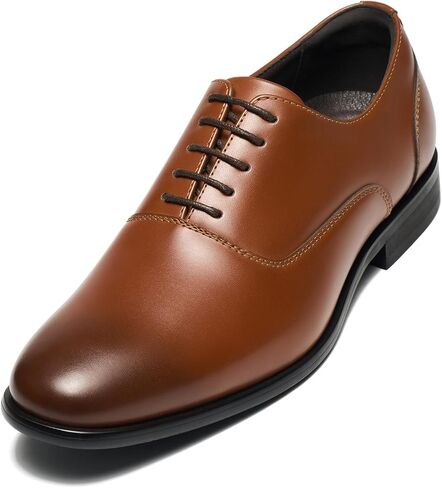HEEZ Men's Oxford Dress Shoes, Plain Toe Formal Shoes for Men Non Slip, Comfortable Lace Up Oxfords for Business Wedding Office Prom Graduation in Kuwait
