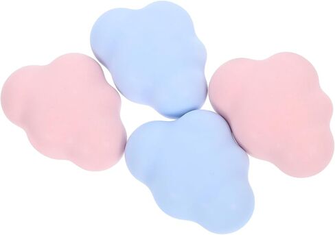 TOYANDONA Ceramic Cloud Shaped Drawer Pulls 4pcs Pink and Light Blue Porcelain Knobs Furniture Handles for Bedroom and Bathroom Cabinet Hardware in Kuwait