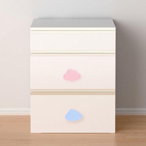 TOYANDONA Ceramic Cloud Shaped Drawer Pulls 4pcs Pink and Light Blue Porcelain Knobs Furniture Handles for Bedroom and Bathroom Cabinet Hardware in Kuwait