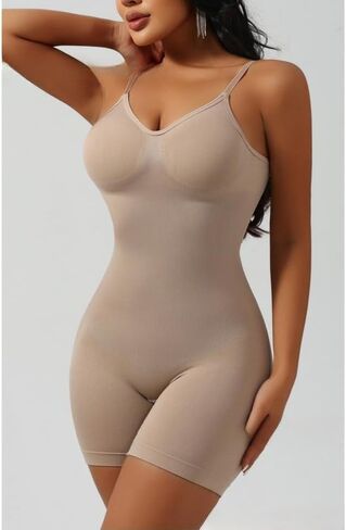Womens Body Shaper Bodysuit Full Length Shapewear Seamless Waist Trainer Tummy Control Underwear Firm Compression Slim Vest in Kuwait