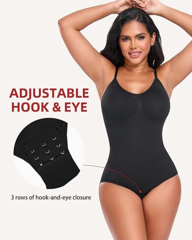 TROPICA LOVE Shapewear Bodysuit for Women, Seamless Tummy Control Body Shaper, Scoop Neck Butt Lifter Fajas Body Suits in Kuwait