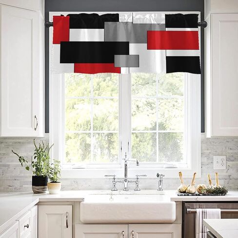 Emvency 2 Pack Valances Window Treatments, Pink Marble Rose Gold Aesthetic Blackout Drapes Adjustable Curtain for Windows Living Room Kitchen Over Sink, 52x18 Inch Rod Pocket Valances in Saudi Arabia