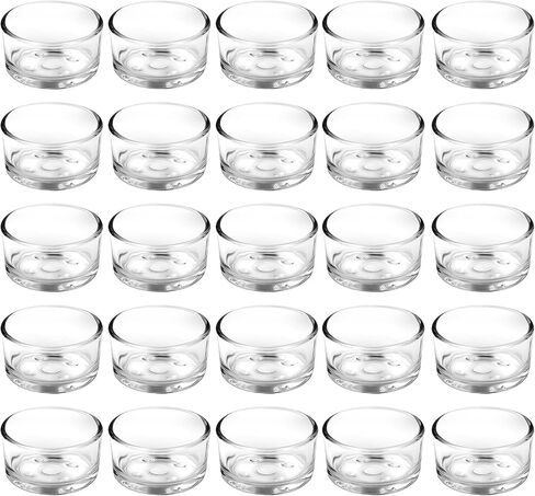 36 Pack Clear Glass Tealight Candle Holders, 1.8 Inch Small Glass Votive Candle Holders Bulk for 1.5" Tea Lights, Mini Candle Cups for Wedding Centerpieces, Party, Dinner Table, Home Decor in Saudi Arabia