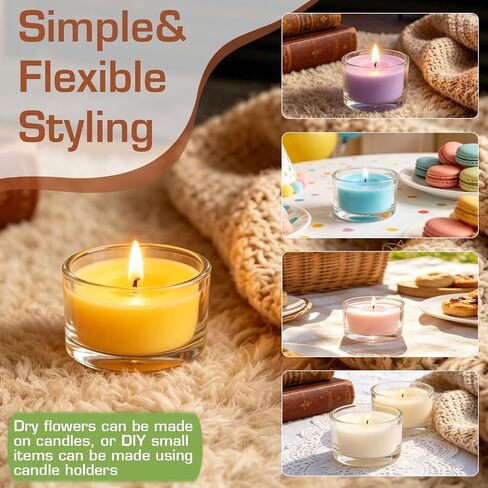 36 Pack Clear Glass Tealight Candle Holders, 1.8 Inch Small Glass Votive Candle Holders Bulk for 1.5" Tea Lights, Mini Candle Cups for Wedding Centerpieces, Party, Dinner Table, Home Decor in Saudi Arabia