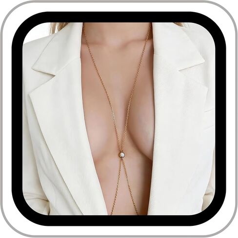 14k Gold Plated Cross Waist Body Chain for Women, Sexy Bra Body Chains & Belly Chain, Waist Beach Jewelry for Vacation Accessories in Saudi Arabia