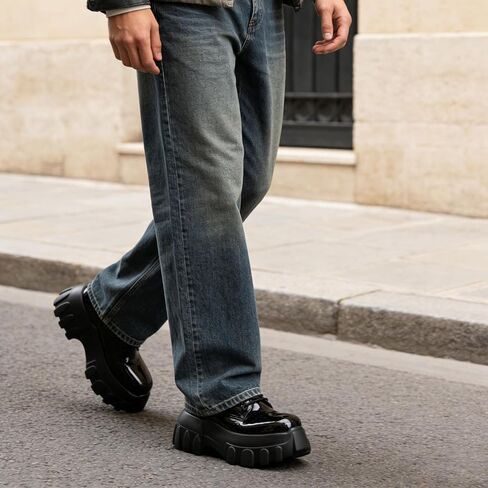 Men's Casual Dress Shoes Retro Business Lace Up Oxford Shoes Classic for Men in Kuwait