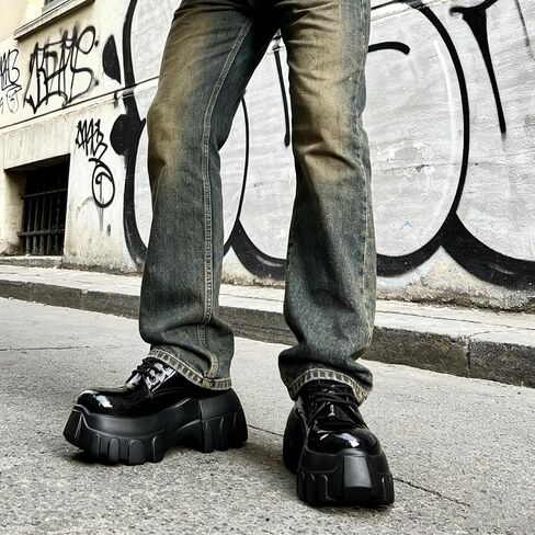 Men's Casual Dress Shoes Retro Business Lace Up Oxford Shoes Classic for Men in Kuwait