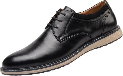 Coramtty Men's Casual Dress Oxford Shoes Breathable Business Office Formal Sneakers with Arch Support in Saudi Arabia