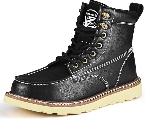 Steel Toe Boots for Men Women Slip Resistant Lightweight Steel Toe Shoes Puncture Proof Comfortable Safety Steel Toe Shock Absorption Work Boots in Saudi Arabia