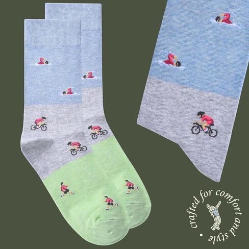 The Tryhard Triathlete Socks – Triathlon Gifts for Men – Perfect Ironman Triathlon Gift – 1 x Pair, Size US 8-13 – Athletic Gifts for Triathletes, Men, Boys, Coaches in Saudi Arabia