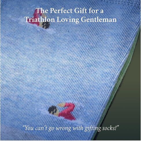 The Tryhard Triathlete Socks – Triathlon Gifts for Men – Perfect Ironman Triathlon Gift – 1 x Pair, Size US 8-13 – Athletic Gifts for Triathletes, Men, Boys, Coaches in Saudi Arabia