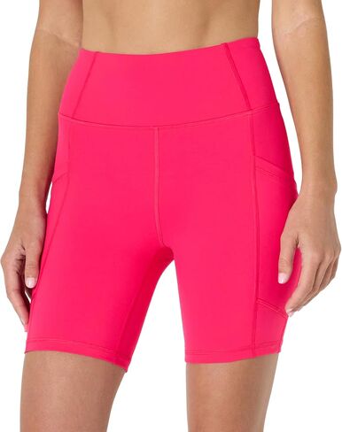 Amazon Essentials Women's Active Total Train High Waist 7" Gym Workout Biker Shorts with Pockets in Kuwait