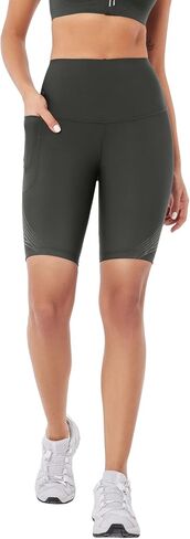 Fanka Body Sculpt 9" Biker Shorts with Side Pocket-Reversible Wear,Tummy Control Yoga Workout Shorts in Saudi Arabia