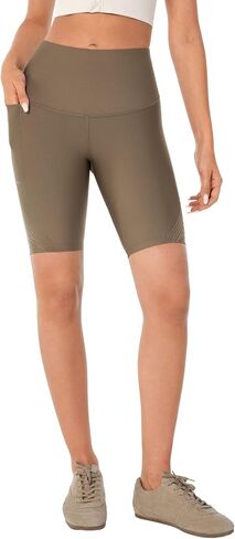 Fanka Body Sculpt 9" Biker Shorts with Side Pocket-Reversible Wear,Tummy Control Yoga Workout Shorts in Saudi Arabia