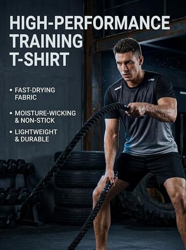 3 Pack Mens T-Shirts - Dry Fit Workout Shirts for Men, Gradient Athletic Short Sleeve Mesh Tees, Quick Dry Gym Tops in Kuwait