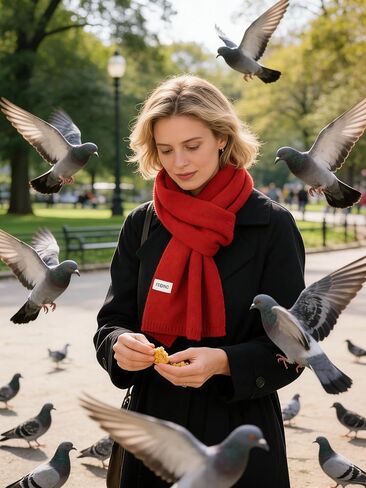 Eohak Winter Knit Scarf for Women Solid Color Long Scarf Soft Winter Neck Wraps Accessory for Cold Weather in Kuwait