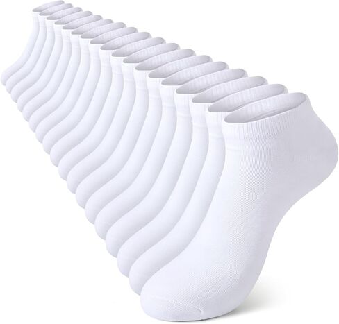 18 Pairs Ankle Socks for Men Running Athletic Low Cut Breathable Sports Thin Socks for Casual Size 10-13 in Saudi Arabia