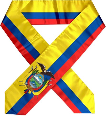 Flag Graduation Stole Sash, Flag Graduation Shawl Sash Stole Wraps Scarf For International Study Pride Women Men (Ecuador) in Saudi Arabia