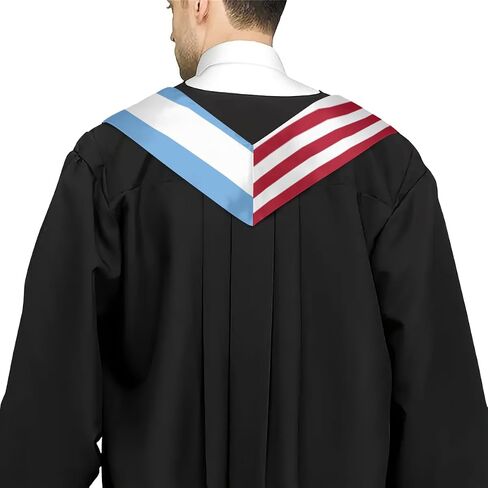 Argentina Mix United States Flag Graduation Stoles Shawls Sash International Study Graduate Scarves in Saudi Arabia