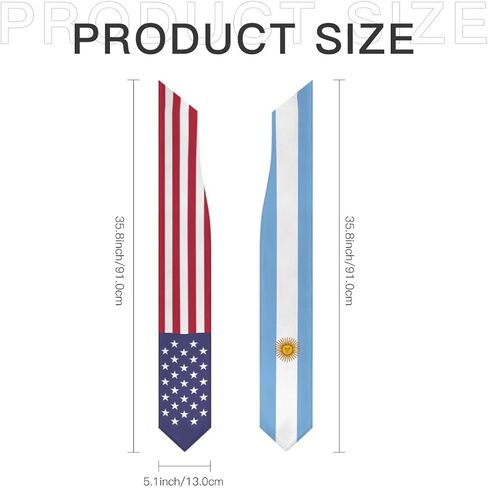 Argentina Mix United States Flag Graduation Stoles Shawls Sash International Study Graduate Scarves in Saudi Arabia
