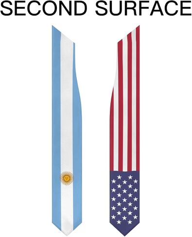 Argentina Mix United States Flag Graduation Stoles Shawls Sash International Study Graduate Scarves in Saudi Arabia