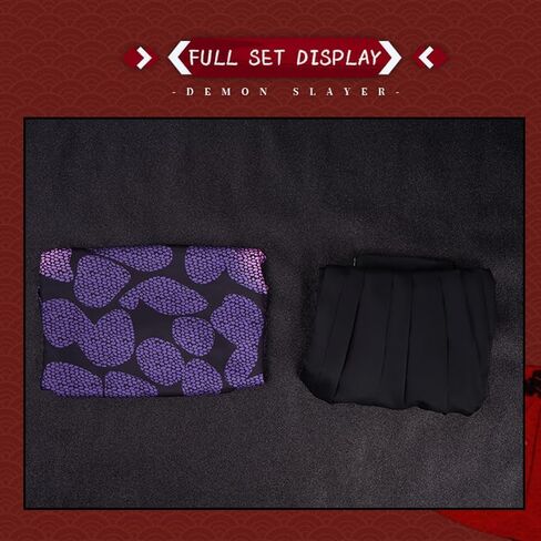 Men Cosplay Anime Movie Costumes Samurai Outfit Purple Kimono Full Set for Halloween Party in Saudi Arabia