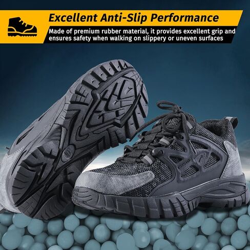 Evontira Elevated Pro Trainers Steel Toe Original, Safety Shoes, 2025 New Non Slip Work Shoes for Man Women, Lightweight, Comfortable, Prestivos Slip On Steel Toe in Saudi Arabia