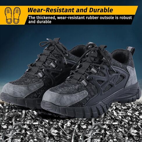Evontira Elevated Pro Trainers Steel Toe Original, Safety Shoes, 2025 New Non Slip Work Shoes for Man Women, Lightweight, Comfortable, Prestivos Slip On Steel Toe in Saudi Arabia