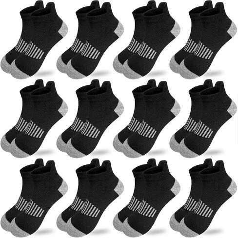 Bemeol Boys Socks 12 Pairs Ankle Socks Boy Running Low Cut Athletic Tab Sock for Little Big Kids in Kuwait