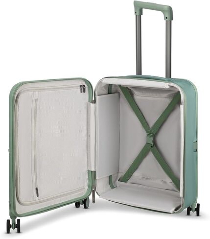 ROLLINK Foldable Mono Carry-On Suitcase 21" – Foldable Hardshell Luggage, Double Spinner Wheels, TSA Lock, Lightweight & Durable Travel Case – Scratch, Water & Impact Resistant (Hedge Green) in Saudi Arabia