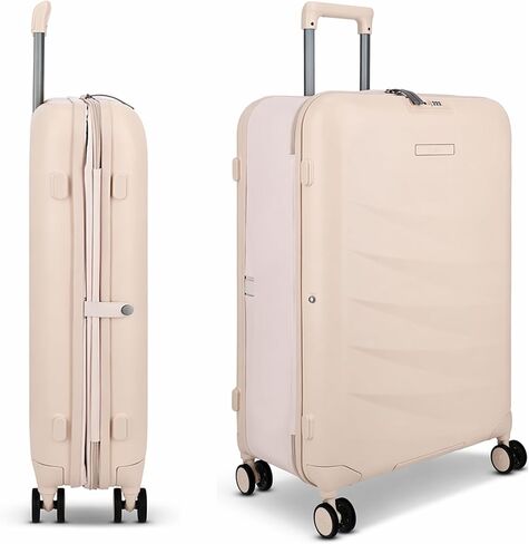 ROLLINK Foldable Mono Carry-On Suitcase 21" – Foldable Hardshell Luggage, Double Spinner Wheels, TSA Lock, Lightweight & Durable Travel Case – Scratch, Water & Impact Resistant (Hedge Green) in Saudi Arabia