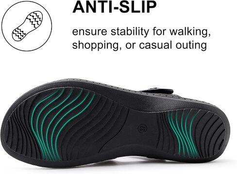 Flat Sandals For Women Dressy, Ankle Strap Arch Support Walking Comfortable Flats Open Toe Sandal in Saudi Arabia