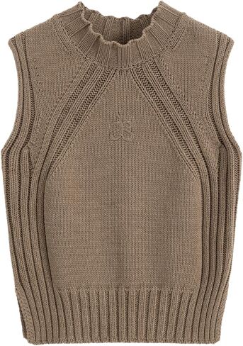 Aelfric Eden Womens Sweater Vest Sleeveless Knit Tank Tops Mock Neck Lightweight Trendy Summer Outfits in Kuwait