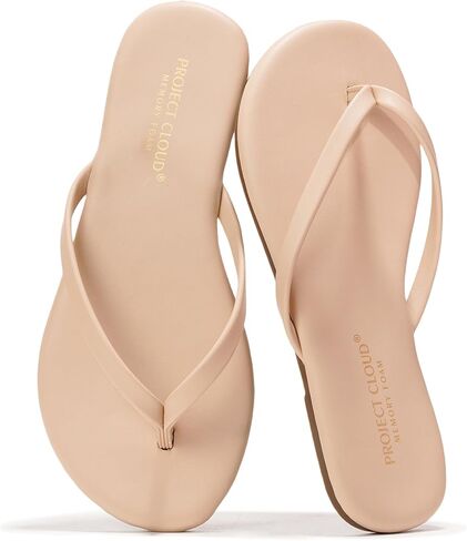 Project Cloud Kids Sandals For Girls Footwear with Memory Foam Insole Kids Flip Flops - Lightweight & Slip Resistant Girls Sandals Summer Beach Essentials (LittleFoundations,BONEPU,2) in Kuwait