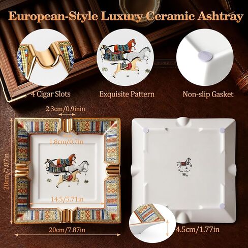 Scotte Cigar Ashtray top Grade Luxury Ashtray Fashion Cigar ashtrays four Slot Design in Saudi Arabia