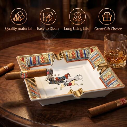 Scotte Cigar Ashtray top Grade Luxury Ashtray Fashion Cigar ashtrays four Slot Design in Saudi Arabia