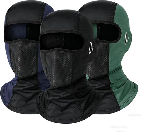 3Packs Balaclava Ski Mask Breathable, Mesh Lightweight UV Protection Hood for Men Women Cycling Motorcycle in Saudi Arabia